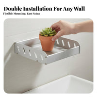 Hexagonal surface holder Easy to Install surface-mounted Shelf Sturdy for Bathroom, Renters