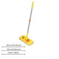 Car-Shaped Toy Mop Colored Grip Cleaning Playset Polished Finish