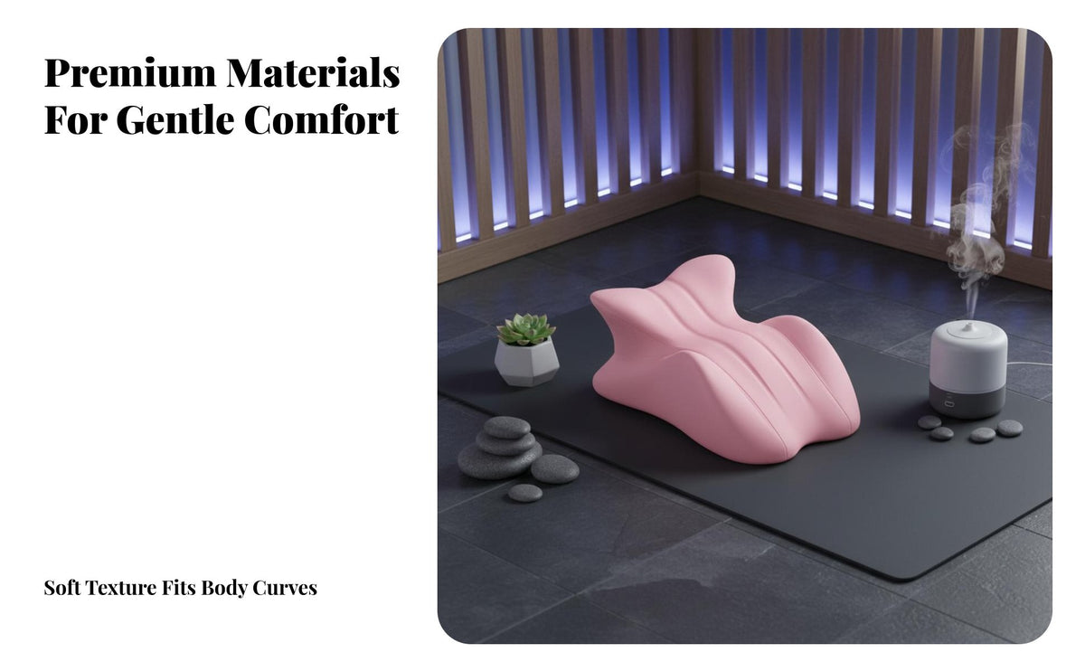 Romantic Positioning Wedge Multi-Position Use Memory Foam Romantic Pillow Non-Slip Bottom Couples Support Cushion for Stomach Sleepers, Lounging