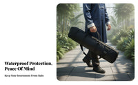 Padded 7-Compartment Flute Bag Water 76cm Instrument Bag Bamboo Flute Case Two Carry Choices Chinese Dizi Carrying Case