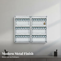 Lockable Wall-Mounted Key Safe Easy Installation Wall-Mounted Lockbox Heavy-Duty Lock Box Scratch-Resistant Finish for Real Property Estate Agents, Property Managers, Rental Agencies, Office, Car Dealership, Workshop