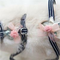 Cat Harness and Retractable Cat Leash Set, Adjustable Soft Buckle Cat Walking Harness with a Cat Walking Leash for Outdoor Walking