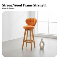 Modern Minimalist Design Upholstered Wooden Frame Chair Italian-Inspired design Upholstered Side Chair Light Luxury Feel Dining Seating Soft Padded Seat for Homeowners, Interior Decorators, Restaurant Owners, Kitchen, Living Room, Cafe