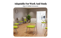 Foldable Design Tablet Arm Chair Flip-up Writing Surface Conference Seating Space-Saving Office Furniture Ergonomic Backrest for Students, Trainees, Event Attendees, Training Room, Classroom, Lecture Hall, Reception Area