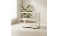Rust-Resistant Steel Storage Shelving Minimalist 3-Tier Storage Rack Space-Saving Steel Shelving Unit Long-Lasting for Kitchen