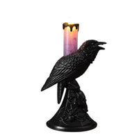 Crow Tabletop Lantern Flameless Night Light Dripping Decor for Tabletop Display