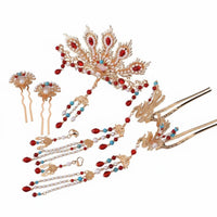 Dynastic Period Design Hair Adornment Kit Intricate Features Traditional Chinese Headdress Set Ancient Design Bridal Hair Crown