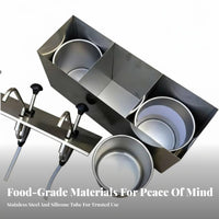 Precise Dispensing Stainless Steel Sauce Pump Sturdy Construction Commercial Condiment Pump Easy to Clean for Caterers, Concession Stands