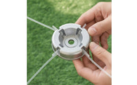 Aluminum Grass Trimmer Head Heavy Duty Trimmer Head with Nylon Line Compact Hardware Thickened for Gardeners, Landscapers, Garden Weeding, Yard Maintenance