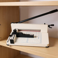 Heavy Duty Paper Cutter Cuts 400 Sheets Paper Guillotine Metal Body Office Equipment for School
