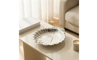 Scalloped Shell Tray Fluted Jewelry Tray Shallow Metal for Coffee Table
