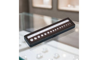 Gemstone Comparison Box Compact Gemstone Display Box with Window Portable Case for Jewelers, Students, Jewelry Shops, Training Rooms