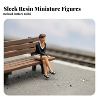 1:87 Sand Table Figure Collectible 1:64 Scale Miniature People Resin People Model High Intricate Miniature Resin Character