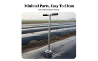 Mulch Film Hole Puncher Efficient Transplanting Manual Hole Digger Reduces Bending Seedling Transplanter Tool for Farmers, Gardeners, Farm, Garden