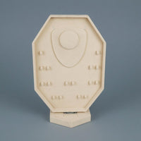 Double-Sided Jewelry Display Velvet-Lined Rotating Jewelry Stand Earring Display Display Stand Stable Pedestal Base