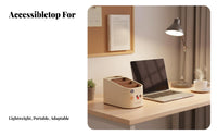 Partitioned Pen Holder Multi-Compartment Cosmetic Holder for Dorm Room