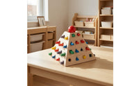 Wooden Pyramid Sorter Early Learning Wooden Shape Sorter Hands-Three-Function in 1 Sorting Toy for Young Children, Children