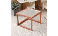 Miniature Coffee Table Ribbed Dollhouse Coffee Table Minimalist Furniture for Hobbyists, Collectors