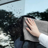 Thickened Magic Cleaning Cloth Reinforced Microfibre Cloth, White Reusable Cleaning Cloths for Glass and Car, High Absorption and No Lint