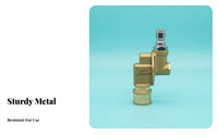 Cleans Hard-to-Reach Areas 1/4 Inch Quick Connect Adapter Heavy Duty Quick Connect Angle Adapter Long-Lasting Brass and Stainless Steel 180 Degree Angle Connector 4500 PSI Rated for Car Detailers