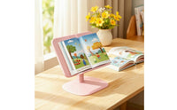 Adjustable Book Stand Sturdy with Page Clips Stable Desktop Book Holder for Kids, Bedside