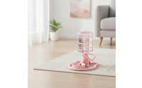 Weight-operatedFed Automatic Waterer with Bowl Stable Pet Water Dispenser Long-Lasting Cat Water Dispenser Hygienic for Kittens, Bedroom