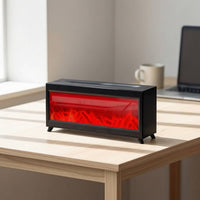 Tabletop Fireplace Dispenser Decorative Fireplace Flame Dispenser Tabletop Humidifier Compact Appliance High-Frequency Vibration