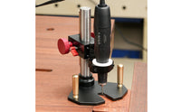 Aluminum Alloy Body Micro Engine Engraving Stand Laser-Etched Scale Precision Carving Tool Holder Brass Rack and Pinion Engraving Depth Control Stand Stable Support for Woodworkers
