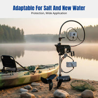 Brushless Electric Trolling Motor for Kayak, Outboard, Remote Steering, Marine, Adjustable Speed, Optional Accessories