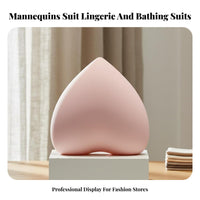 Full Hip Design Half Body Mannequin Solid Wood Base Bra Display Mannequin Sturdy Lingerie Display Form Portable for Clothing Designers, Fashion Present Organizers, Boutiques, Retail Shop S, Window Displays, Photography Studios