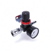 Air Pressure Regulator with Gauge Adjustable Pressure Regulator with Gauge Compact Sturdy for Compressor Systems, Workshop