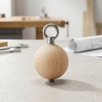 Beech Wood Pull-up Grip Ball Hanging Wooden Grip Ball Portable Grips Easy to Install for Home Gym