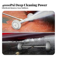 Double Use Pressure Washer Undercarriage Cleaner 4000 PSI Pressure Washer Water Broom Quick Connect for Homeowners, Driveway, Patio