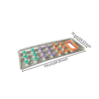 Transparent Inflatable Mattress with Cup Holders Supportive Pool Mattress with Cup Holders Spacious Floating Bed Cooling for Adults, Lake, Beach