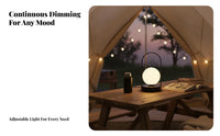 Portable Lantern with Handle Modern Design Power-Storing LED Lantern Lightweight Cordless Bedside Lamp for Campers, Bedroom, Camping, Study Room