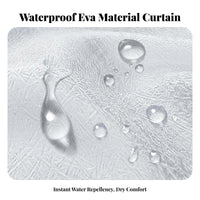 Waterproof magnetically-attracting Closure Partition Curtain toolcomplimentary installationing Installation Bath Drape Weighted bottom Bathroom Accessory Space-Saving for Hotel Managers, Dorm Room