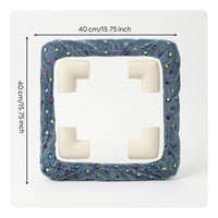 Safeguarding Embroidery Frame Cover with Corner Protectors Soft Embroidery Hoop Cover with Corner Protectors Padded Grime Guard Square for Crafters, Cross Stitch