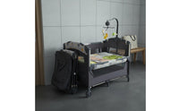 Multifunctional Portable Baby Crib Foldable Folding Travel Cot Installation-Installation-Ready Multifunction Pack and Play Breathable Mesh for Infants, Newborns, Toddlers, Bedroom, Living Room