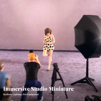 Miniature Photo Studio Lamp Realistic Intricacy 1:64 Scale Miniature Scene Accessory 1:64 Scale Miniature Scene Prop Highly