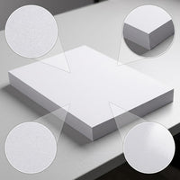 A4 White Cardstock A3 Coated Paper for Kindergarten and Students, Double-SSided Glossy Hard Cardboard for Art, Printing, and Drawing