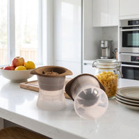 Soft Drinks Ice Ball Maker with Lid for Home Bar, Food-Grade Silicone Sphere Former for Party Supplies, Large Easy Release Gift for Her