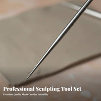 Stainless Steel Sculpting Tools Rust-Resistant Metal Clay Modeling Tool
