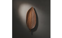 Carved Walnut Wood Tray Wooden Leaf Tray Rustic Leaf Serving Platter Organic for Hosts