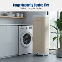 Portable Foldable Clothes Dryer, Compact Laundry Drying Machine, Dormitory & Home, Suitcase Design, Fast Dry, Large Capacity