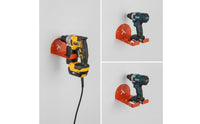 Shielding Drill Holder Space-Saving Drill Holder with Silicone Pads Heavy-Duty Wall-Mounted Tool Rack Easy to Install for DIYers, Handymen, Garage, Workshop