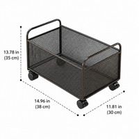 6 Tier Garage Storage Shelving Unit, Mobile Garage Storage rack on Wheels, Easy Assembly for DIY Tools, Sturdy Material