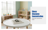 Chess Board, Wooden Game, Logic Training, Educational Toy for Kids