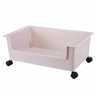 With casters Wheeled Classroom storage container Space-Saving Mobile Storage Large Capacity Rolling container sturdy Construction for Home Organizers, Office Workers, Under the Desk, Study Room, Library, creative workspace