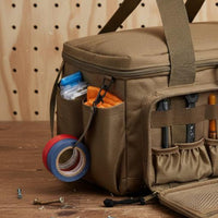 Large Capacity Tool Bag Long-Lasting Construction Multi-Pocket Tool Bag Wide Mouth Opening Padded Handle for Electricians, Handymen