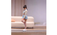 1/64 Miniature Girl Figure Cute Diorama Figure Collectible Ornament for Desk Display